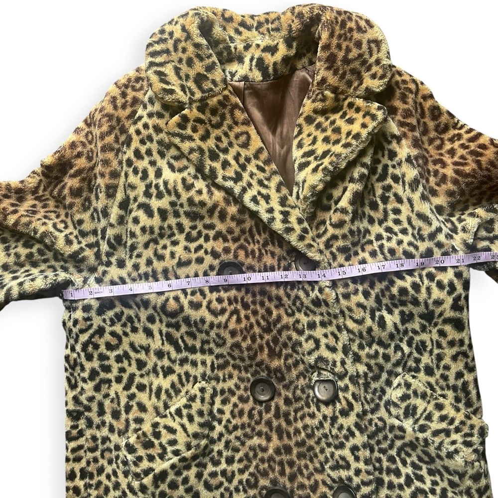 SOLD VTG Mid Century 50s 60s Leopard Print Women's Coat - Picture 10 of 13